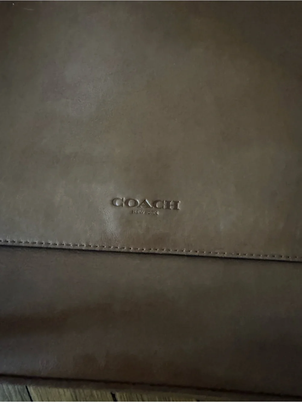 Coach Leather Messenger Bag